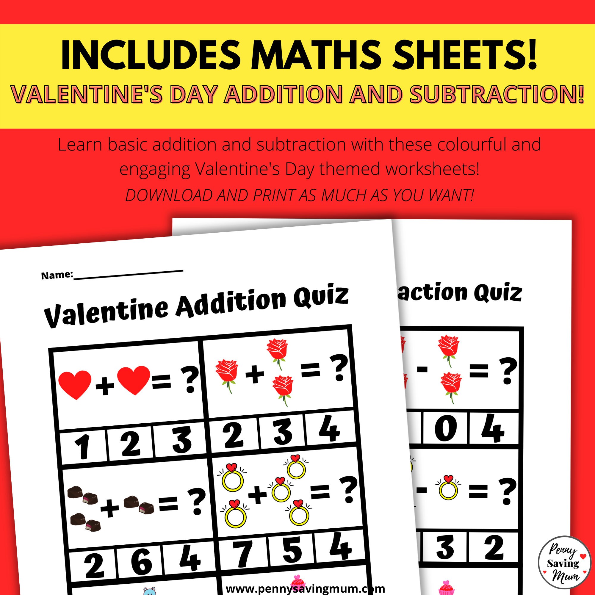 St Valentines Day Activity Pack Digital Printable - Etsy