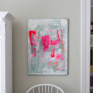 Acrylic painting on canvas abstract 50 x 70 cm