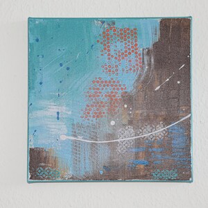 Acrylic painting on canvas abstract 30 X 30 cm