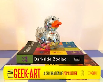 Disco Duck | Decorative Rubber Ducky | Funky Maximalist | Dopamine Decor