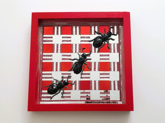 Disco Picnic Ants | Funky Summer Insect Art | Maximalist Mosaic