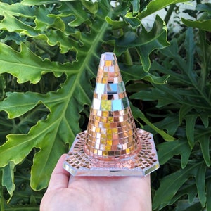 Disco Traffic Cone | Glam Desk Accessory | Rose Gold Field Cone | Fun ...