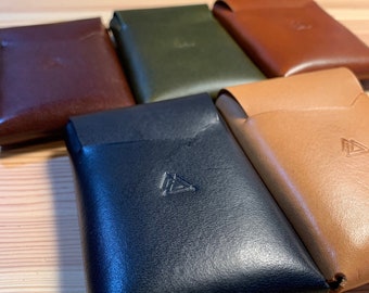 Stitchless Leather Wallet "The Trek", Slim Card Holder, Minimalist Wallet, Men’s Wallet, Women’s Wallet