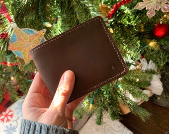 Leather Bifold Wallet the "Trailhead" Two-Toned, Traditional, Men's Wallet, Women's Wallet, Card Holder, Cash Pocket