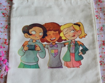 Amphibia marcy Anne and sasha tote bag