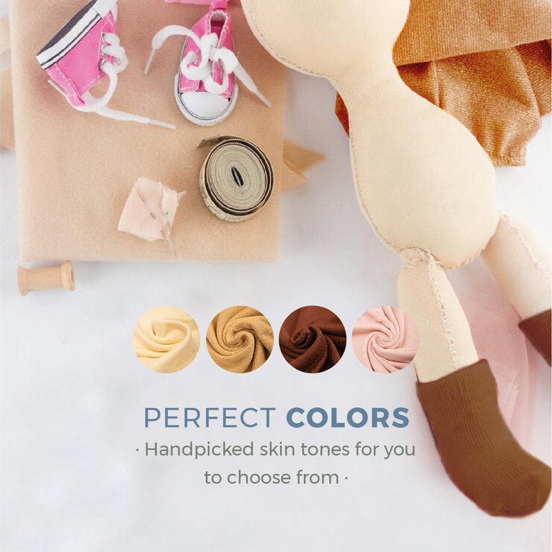 Premium Skin Tone Fabric for Doll Making 100 Cotton Etsy