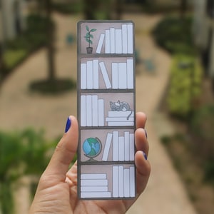 Bookshelf Book Tracker Bookmark | Book Tracker | Gift for Reader | Book Lovers Bookmark | Cute Bookmark | Bookworm Gift