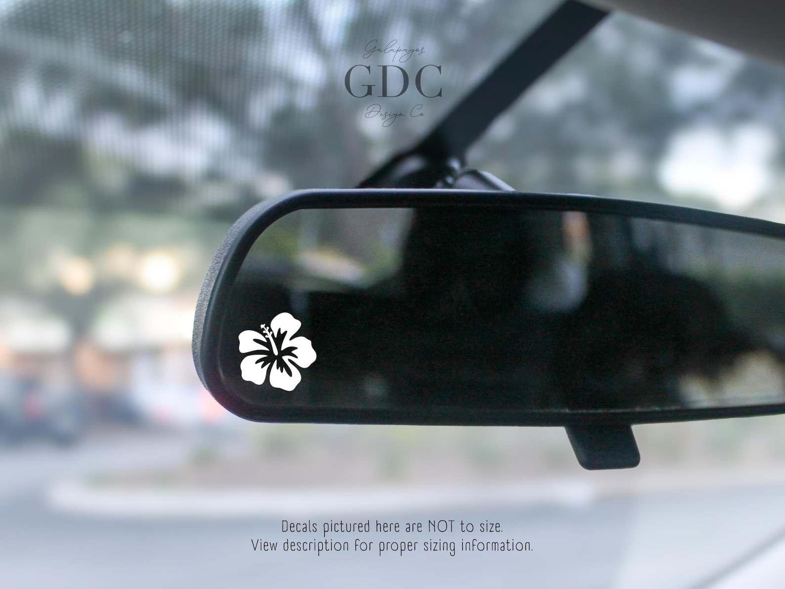 Mini Hibiscus Flower Decal