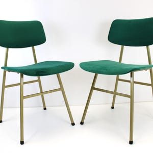 1 Of 2 Vintage Chairs By Niko Kralj For Stol Kamnik / Minimalist  Chair / Gold Chairs 60s Yugoslavia / Office Chair