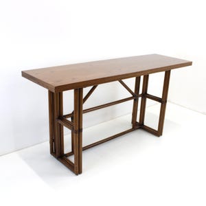 Vintage Console Table / Console Table By Gervasoni / Bamboo Dining Table 60s / Italian Table / Bamboo Table / Oak Dining Table