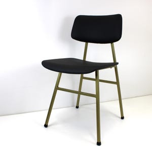 Vintage Chair By Niko Kralj For Stol Kamnik /Minimalist  Chair / Gold Metal Chair 60s /Office Chair