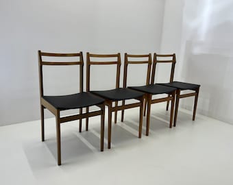 Set of 4 Vintage Dining chairs/Original Model 2087 by Branko Uršič for Stol Kamnik/Mid Century 1970 Yugoslavia/Designer Chair/Kitchen chairs