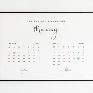 Il giorno in cui sei diventata la nostra mamma - Stampa personalizzata / Regalo per la festa della mamma per la mamma / Senza cornice - Solo stampa immagine 4