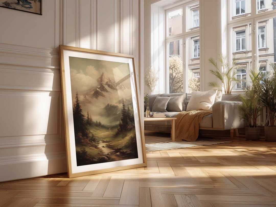 Mountain Landscape Art Print – Calm Nature Wall Art | Unframed - Print ...