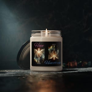 Soy Candle, Tarot The Star Design, Healing Magic Candle, Trauma Healing Candle, Hope and Heartbreak Candle, Gift for Tarot Enthusiasts,