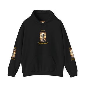 Sweat à capuche carte de mort Tarot, sweat-shirt unisexe résistance au renouvellement, vêtements occultes, vêtements gothiques, mode sorcière, cadeau pour amateur de tarot