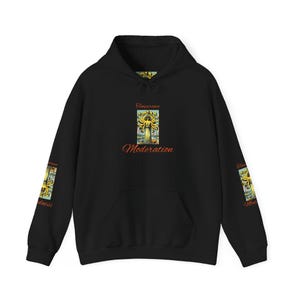Tarot Temperance Hoodie, Gothic Witchcraft Sweatshirt, Balance Madness Sweatshirt, Tarot Card Hoodie, Unisex Tarot Jumper, Tarot Reader Gift