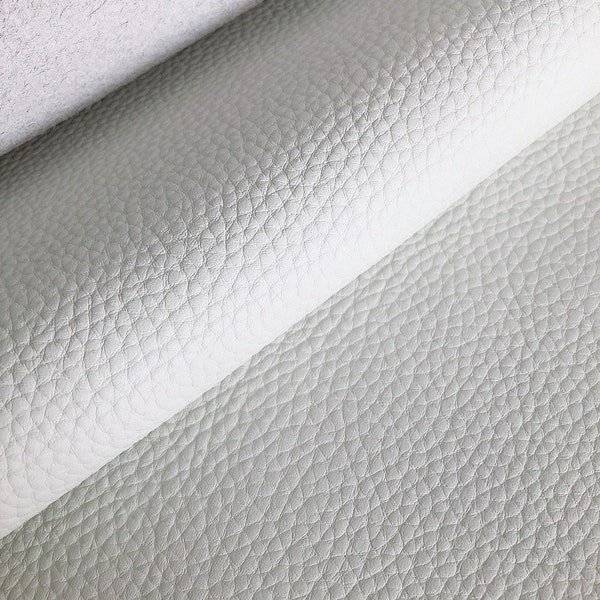 2,0 mm d'épaisseur en feuilles de cuir de vachette 100% véritable grainé blanc crème, plusieurs tailles