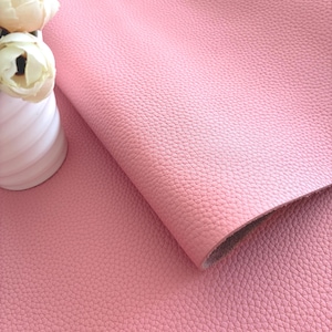 Pale Pink Nappa Soft Pebbled Full Grain 100% Real Cowhide Leather Sheets Pieces