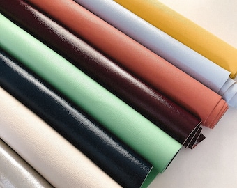 2mm Thick Double Sided Full Grain Pebbled 100% Real Cowhide Leather Sheets Multiple Colours & Sizes