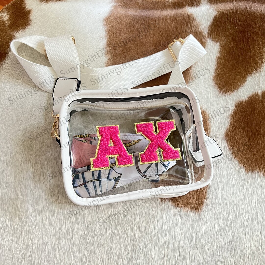 Stadium Bags for Concert Purse Clear Bag Chenille Letters Etsy