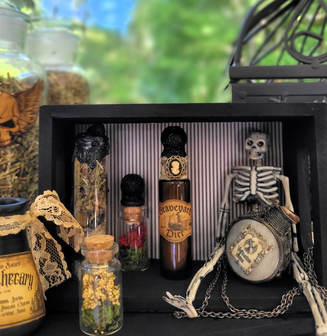 Graveyard Dirt Potion Bottle halloween & Apothecary Decor Etsy