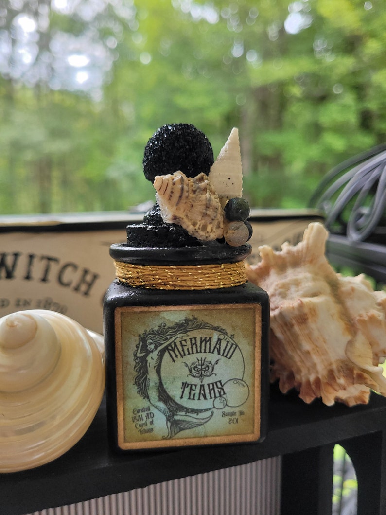Mermaid Tears Potion Bottle halloween &amp; Apothecary Decor - Etsy