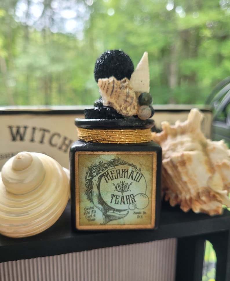 Mermaid Tears Potion Bottle halloween & Apothecary Decor - Etsy