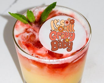 It&#39;s All Gravy Baby Thanksgiving Edible Cocktail Toppers-50 Count Turkey Day Festive Fall Cocktail Garnishes