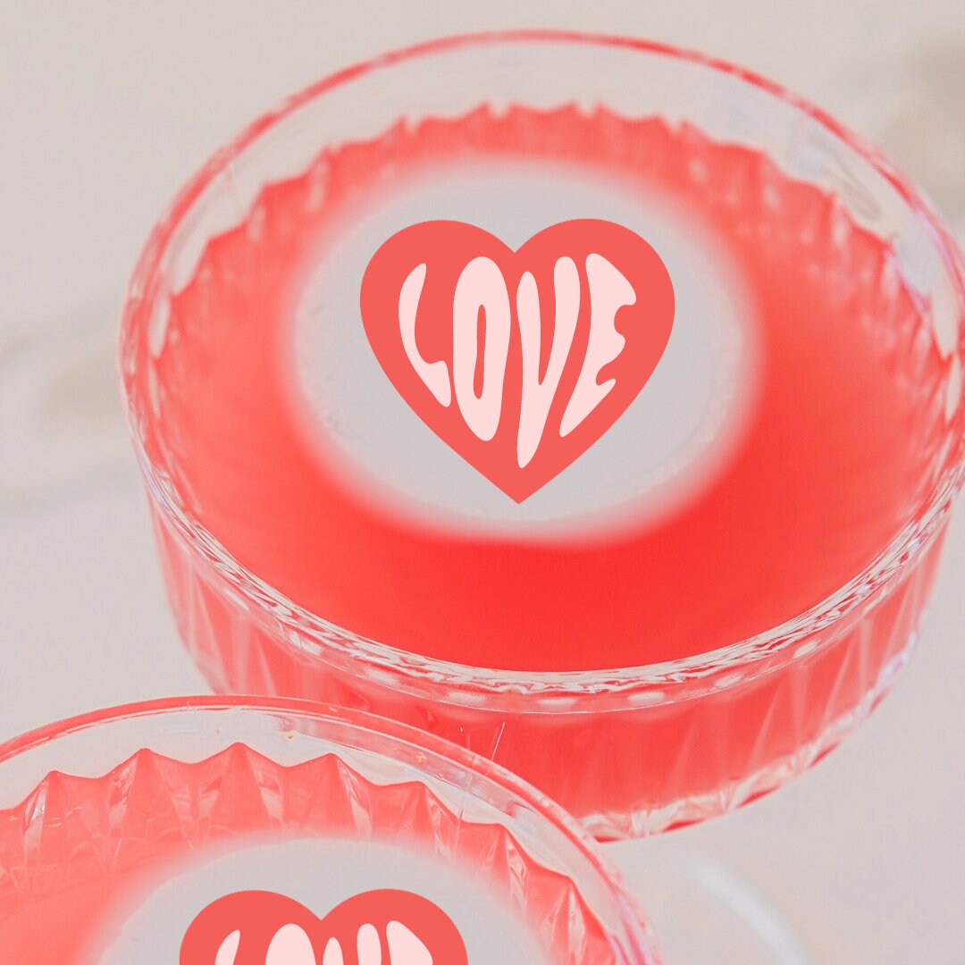 Amarte - Valentine's Day Edible Cocktail Toppers - 50
