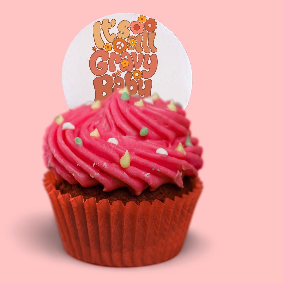 It's All Gravy Baby Thanksgiving Edible Cupcake Toppers50 Etsy UK