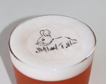 Easter Bunny Edible Cocktail Toppers - Vegan Wafer Paper Decorations