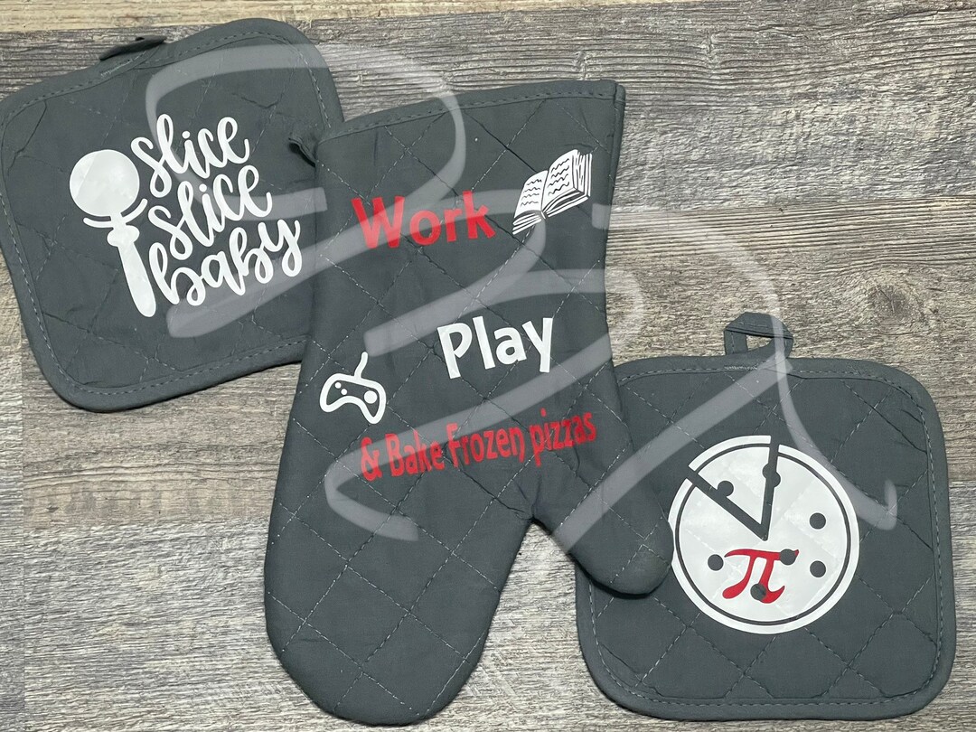 Pizza Oven Mitt Set Etsy