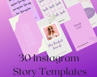 Plantilla de historia de Instagram púrpura DIY / Plantilla de historia de Instagram simple / Plantilla de mamá jefa / Pequeñas empresas / Plantilla de historia de Instagram de Canva