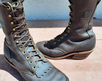 chippewa crazy horse packer boots
