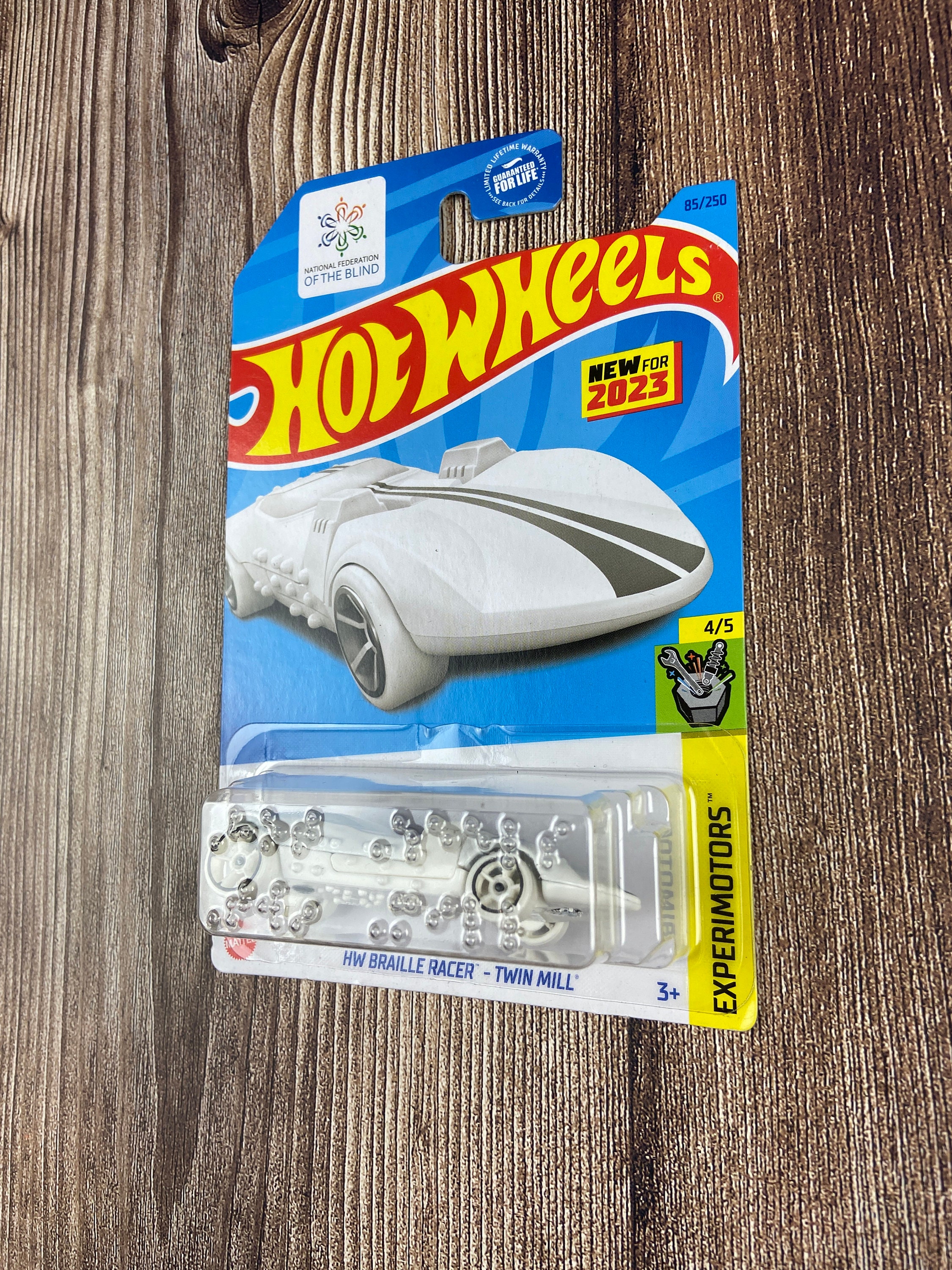 Hot Wheels, NIB Braille Racer Twin Mill Hot Wheels, Experimotors