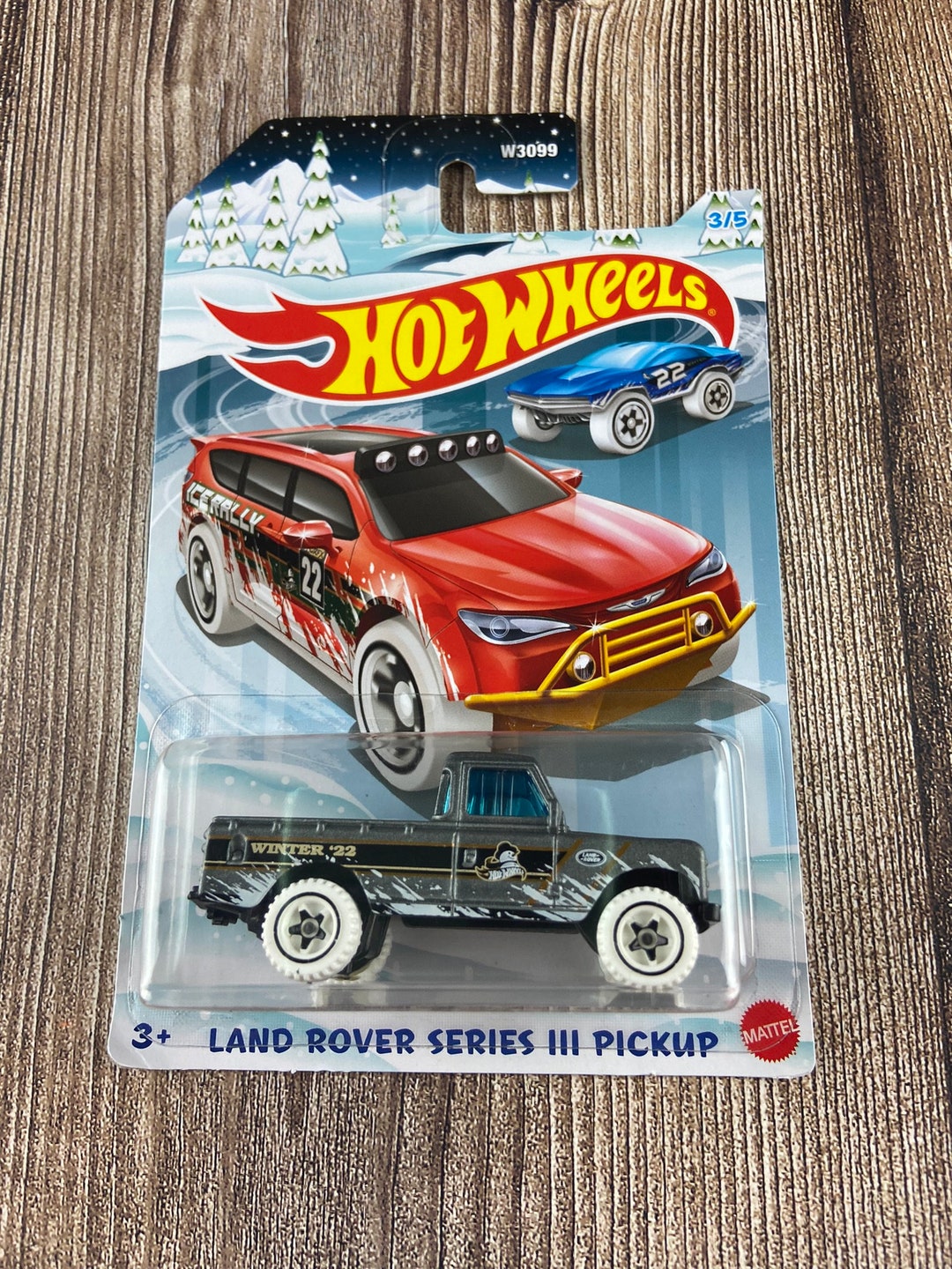 Hot Wheels, NIB Land Rover Series III Pickup Hot Wheels, Winter Hot