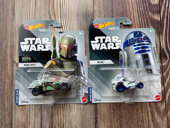 Hot Wheels NIB Boba Fett and R2 D2 Hot Wheels Character Cars