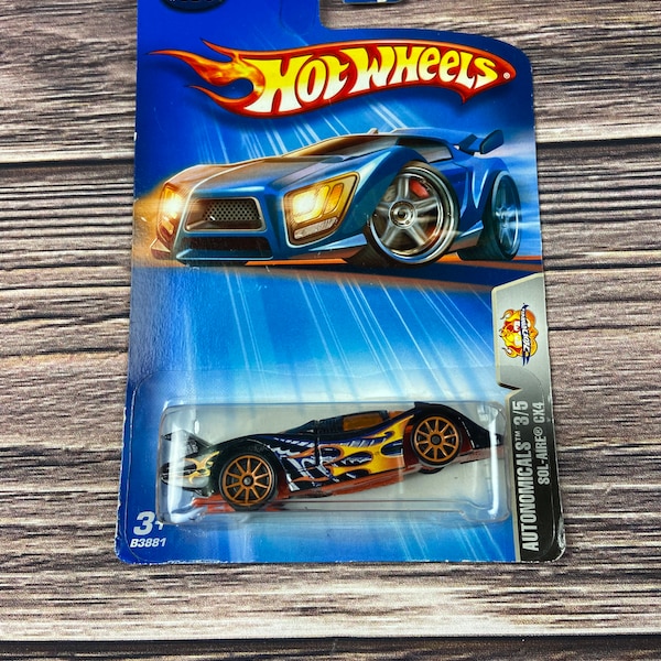 VINTAGE Hot Wheels, Hot Wheels, NIB Sol-Aire CX4 Hot Wheels, Autonomicals, Mattel Cars, Diecast Car, Toy Cars, Present, Gift