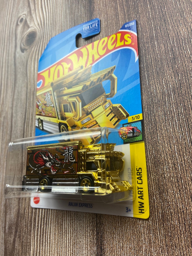 Hot Wheels NIB Gold Raijin Express Hot Wheels HW Art Cars Etsy