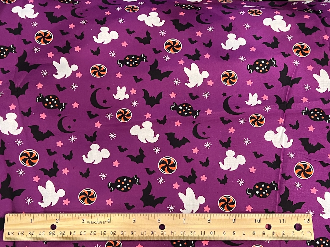 Disney Halloween Fabric. Mickey Halloween Fabric, Halloween Fabric