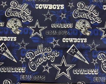 Dallas Cowboys Fabric, Dallas Retro Fabric, 100% cotton, NFL Fabric , Sold by Fat Quarter 18" x 22", Yard, Remnant