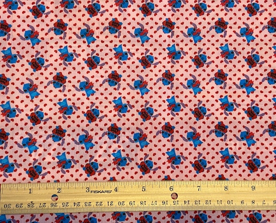 Disney Stitch Fabric 100% Cotton Fabric Fat Quarter Tumbler Cut Lilo &  Stitch Fabric Scrump