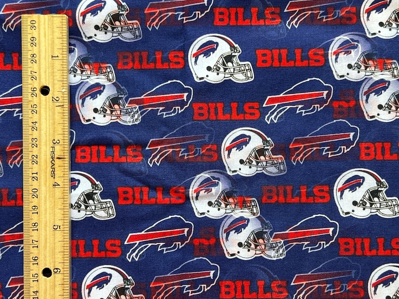Buffalo Bills Fabric, Buffalo Bills 100 Cotton, Quilting Cotton, SOLD
