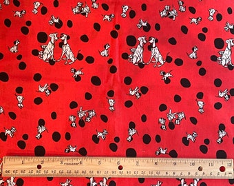 Disney Fabric,  101 Dalmatians Fabric, Dog Fabric,  Fat Quarters, 100% cotton, Quilting Cotton