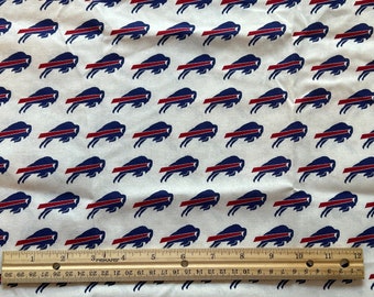 Buffalo Bills Fabric, Buffalo Bills 100% cotton, Quilting Cotton, Fat Quarter 18" x 22", Remnant 36" x 10", Yard