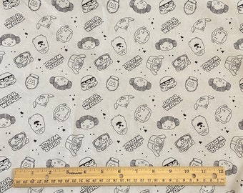 Star Wars Fabric, Fat Quarter Fabric, 100% cotton, Quilting Cotton, Fat Quarters 18" x 22", Remnant 36" x 10", Yard 36" x 44"
