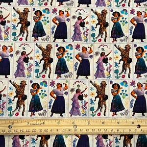Encanto Fabric, Disney Fabric, Antonio Fabric, Mirabel Fabric, Luisa Fabric, Bruno Fabric, Isabela Fabric, Pepa Fabric, Fat Quarter,  Cotton