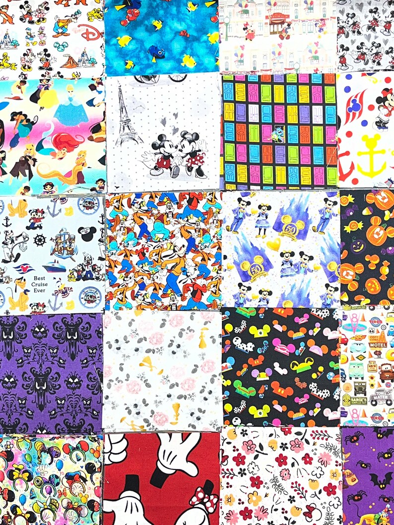 Disney Patchwork Disney Fabric, I Spy DISNEY 5