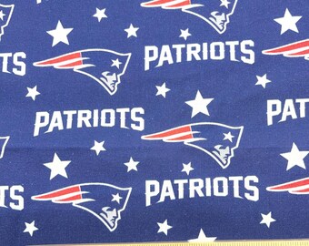 Patriots Fabric, New England Patriots, 100% cotton, Quilting Cotton, Fat Quarter 18" x 22", Yard 36" x 44", Remnant 36" x 10"